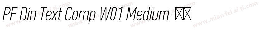 PF Din Text Comp W01 Medium字体转换